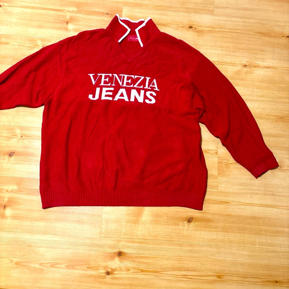 90s Venezia Knit Sweater Sz lg- Xl